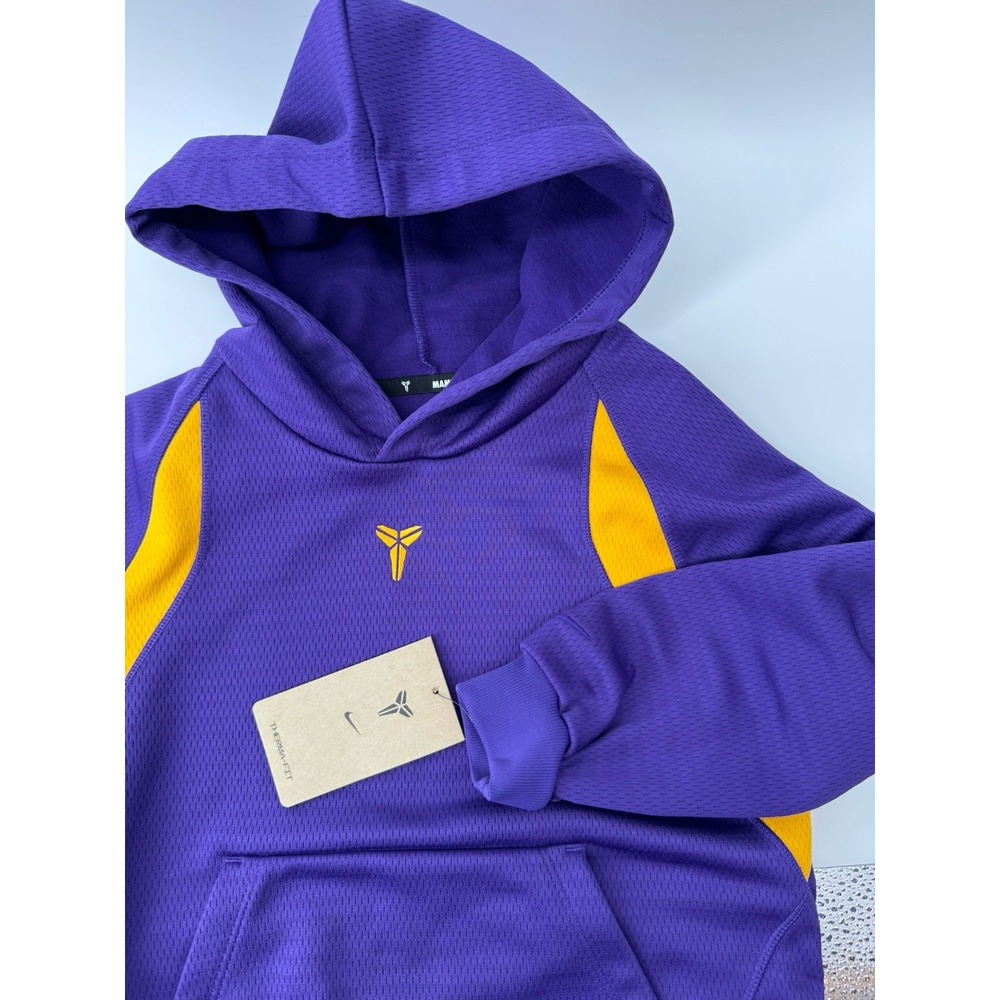 NWT Nike Kobe Hoodie KIDS M 5-6 Purple Sweatshirt Basketball Therma-Fit Mamba